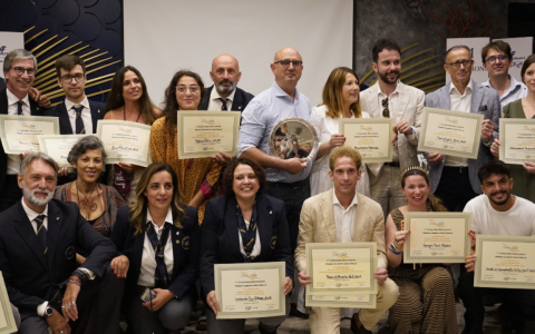 Foto di gruppo al premio Alberto Gino Grillo di Sicilia in Bolle 2024