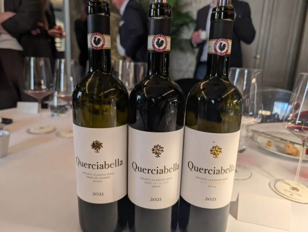 Le tre etichette della Querciabella Gran Selezione 2021: Lamole, Greve e Radda a confronto